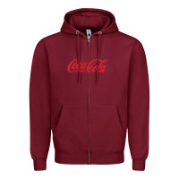 Burgundy cola coke Zipper Hoodie - linhVisuals