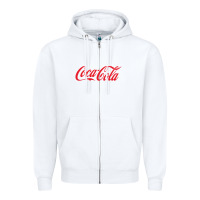 White cola coke Zipper Hoodie - linhVisuals