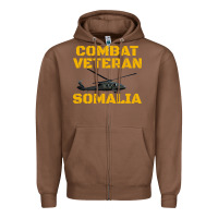 Combat Veteran Mogadishu Somalia Zipper Hoodie | Teevron