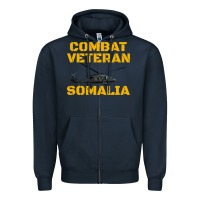 Navy combat veteran mogadishu somalia Zipper Hoodie - linhVisuals