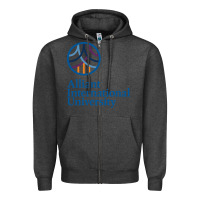 Charcoal Heather alliant international university Zipper Hoodie - linhVisuals