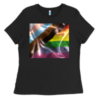 Black Pride flag Ladies Tee - FaDigitalArtStudio