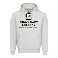 Dove Grey army and navy academy Zipper Hoodie - linhVisuals