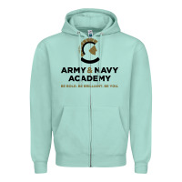 Seafoam army and navy academy Zipper Hoodie - linhVisuals