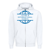 White atlanta international school Zipper Hoodie - linhVisuals