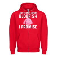 Red cool blobfish fishermen fish sea Zipper Hoodie - linhVisuals