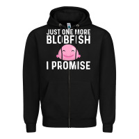 Black cool blobfish fishermen fish sea Zipper Hoodie - linhVisuals