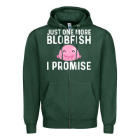Sports Green cool blobfish fishermen fish sea Zipper Hoodie - linhVisuals