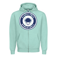 Seafoam shaker basket ball Zipper Hoodie - linhVisuals