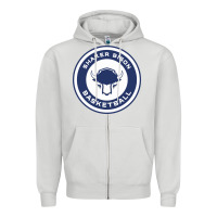 Dove Grey shaker basket ball Zipper Hoodie - linhVisuals