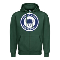 Sports Green shaker basket ball Zipper Hoodie - linhVisuals
