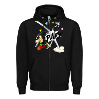 Black asterix and obelix Zipper Hoodie - linhVisuals