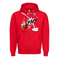 Red asterix and obelix Zipper Hoodie - linhVisuals