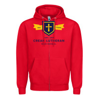 Red crean lutheran high school Zipper Hoodie - linhVisuals