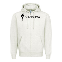 Oatmeal Heather Specialized Bikes Bicycle Zipper Hoodie - linhVisuals