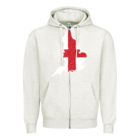 Oatmeal Heather england Flag Map Drawing Line Art Zipper Hoodie - linhVisuals