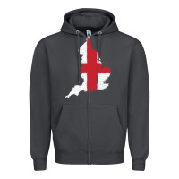 Smoke england Flag Map Drawing Line Art Zipper Hoodie - linhVisuals