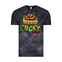 Cloud Black St Patricks Lucky One Vintage Tee - FaDigitalArtStudio
