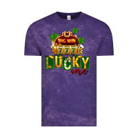 Cloud Purple St Patricks Lucky One Vintage Tee - FaDigitalArtStudio