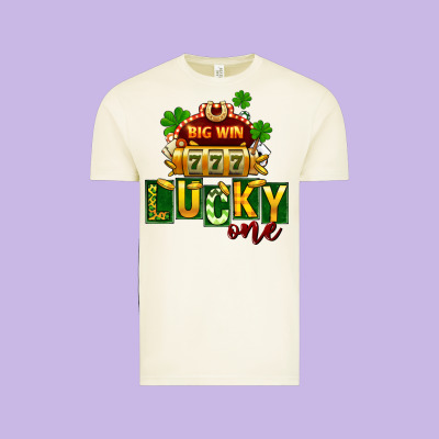 St Patricks Lucky One Vintage Tee Designed By Fadigitalartstudio