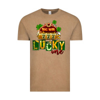 Vintage Coffee St Patricks Lucky One Vintage Tee - FaDigitalArtStudio