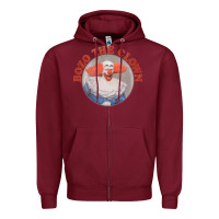 Burgundy bozo the clown vintage style faded design ,  bozo Zipper Hoodie - linhVisuals