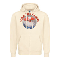 Sandshell bozo the clown vintage style faded design ,  bozo Zipper Hoodie - linhVisuals