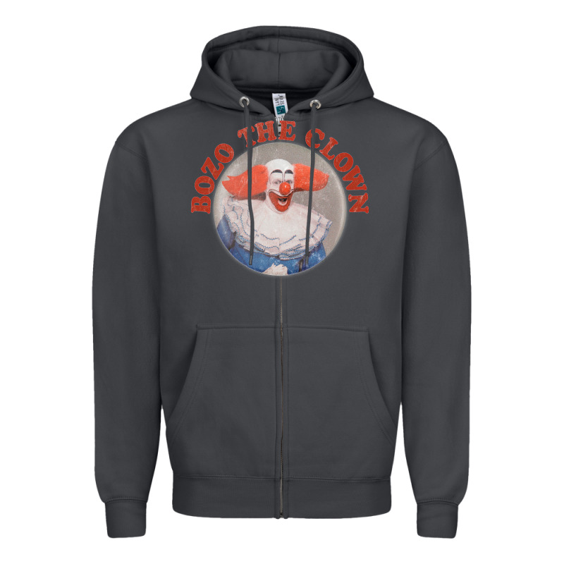 Bozo The Clown Vintage Style Faded Design ,  Bozo Zipper Hoodie by linhVisuals | Teevron