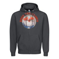 Smoke bozo the clown vintage style faded design ,  bozo Zipper Hoodie - linhVisuals