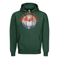 Sports Green bozo the clown vintage style faded design ,  bozo Zipper Hoodie - linhVisuals