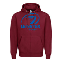Burgundy the-leinster-rugby-pen Zipper Hoodie - linhVisuals