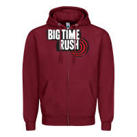 Burgundy #big #time #rush Zipper Hoodie - linhVisuals