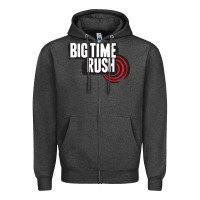 Charcoal Heather #big #time #rush Zipper Hoodie - linhVisuals