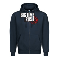 Navy #big #time #rush Zipper Hoodie - linhVisuals