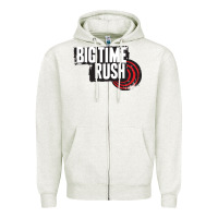 Oatmeal Heather #big #time #rush Zipper Hoodie - linhVisuals