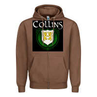 Chestnut collins family irish coat of arms Zipper Hoodie - linhVisuals
