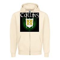 Sandshell collins family irish coat of arms Zipper Hoodie - linhVisuals