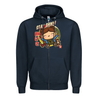Navy kaylee kawaii Zipper Hoodie - linhVisuals