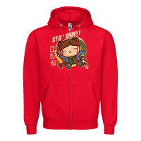 Red kaylee kawaii Zipper Hoodie - linhVisuals