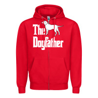 Red the dogfather Zipper Hoodie - linhVisuals