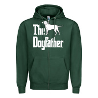 Sports Green the dogfather Zipper Hoodie - linhVisuals