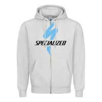 Dove Grey Specialized Bikes Bicycle Zipper Hoodie - linhVisuals