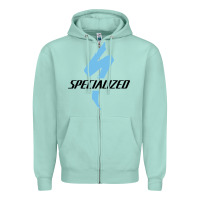 Seafoam Specialized Bikes Bicycle Zipper Hoodie - linhVisuals