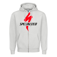 Dove Grey Specialized Bikes Bicycle Zipper Hoodie - linhVisuals