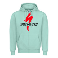 Seafoam Specialized Bikes Bicycle Zipper Hoodie - linhVisuals