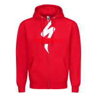 Red Specialized Bikes Bicycle Zipper Hoodie - linhVisuals