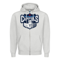 Dove Grey madison capitols Zipper Hoodie - linhVisuals
