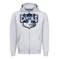 Heather Grey madison capitols Zipper Hoodie - linhVisuals