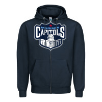 Navy madison capitols Zipper Hoodie - linhVisuals