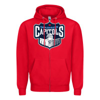 Red madison capitols Zipper Hoodie - linhVisuals